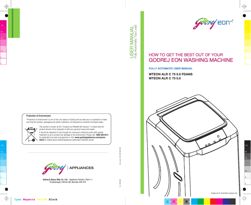 Page n°1 - Manuel utilisateur Godrej WTEON ALR C 75 5.0