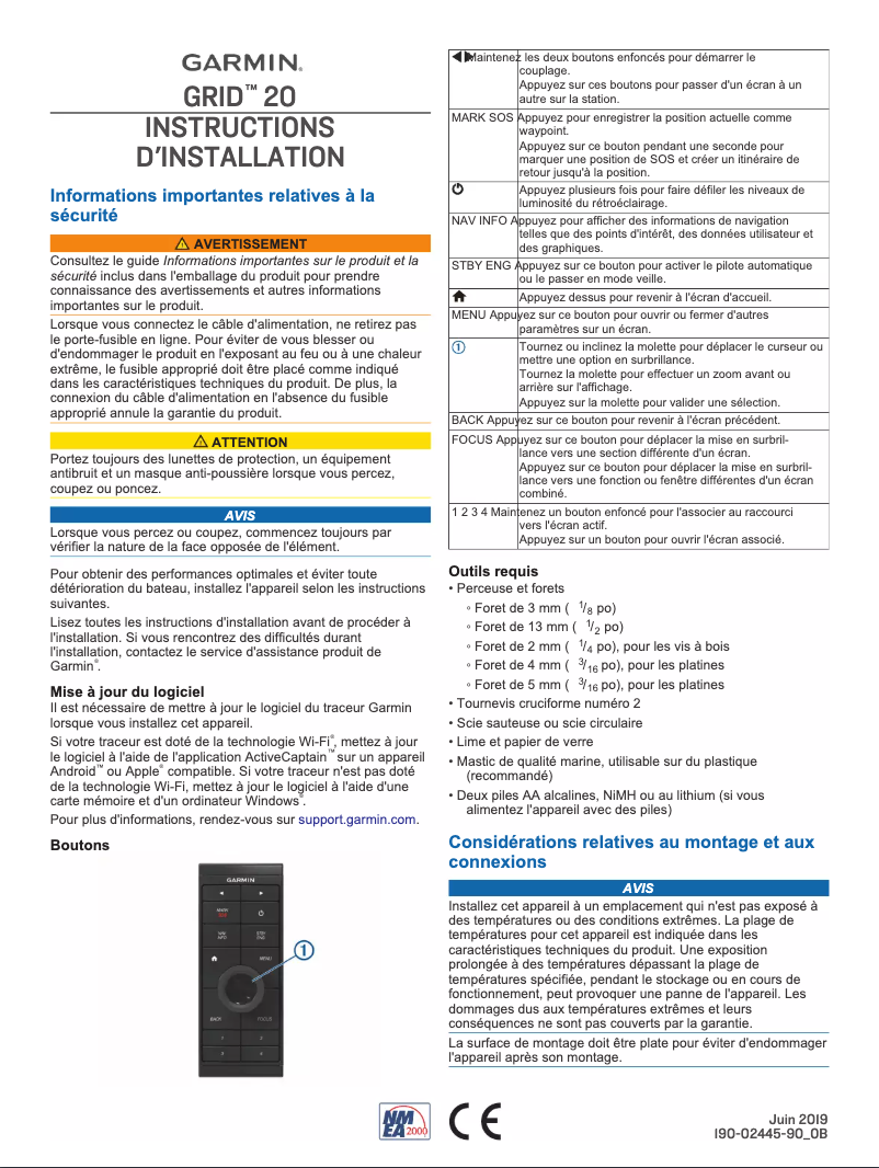 Image de la première page du manuel de l'appareil GRID 20