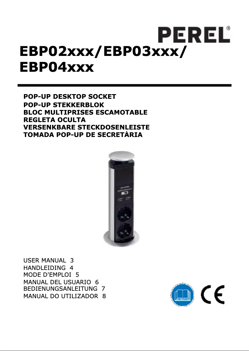 Page 1 de la notice Manuel utilisateur Perel EBP04LN