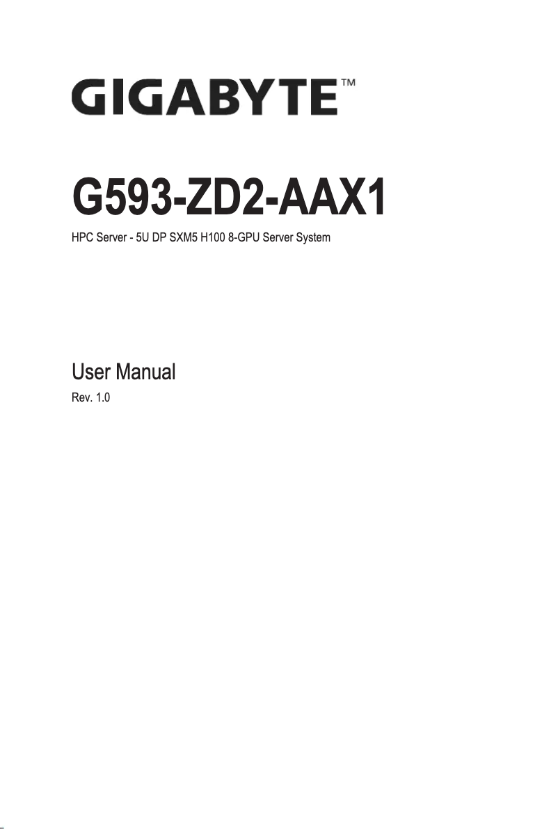 Image de la première page du manuel de l'appareil G593-ZD2