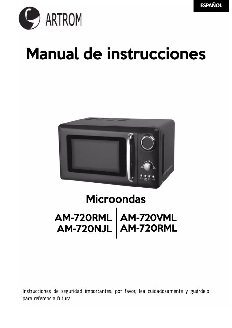 Page n°1 - Manuel utilisateur Artrom AM-720VML