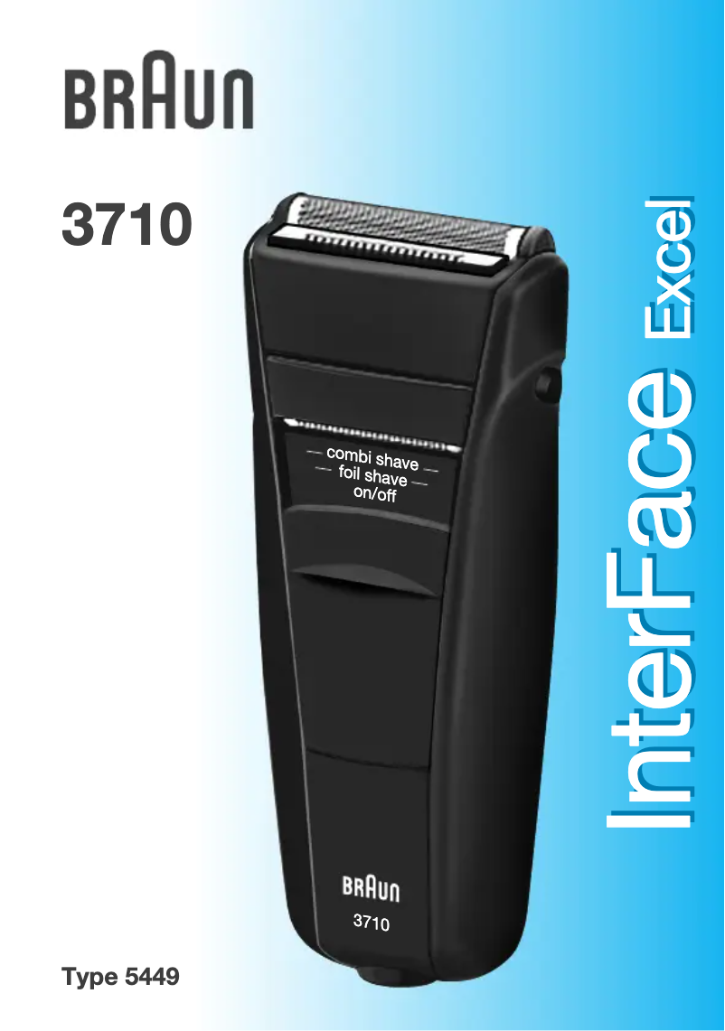 Página 1 del manual Manual de usuario Braun InterFace Excel 3710