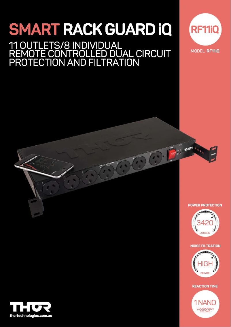 Imagen de la primera página del manual del dispositivo RF11IQ