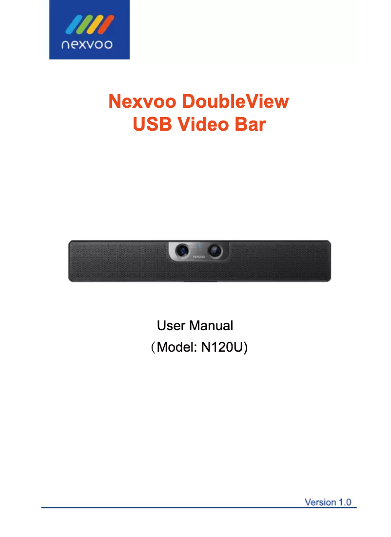 Page 1 de la notice Manuel utilisateur Nexvoo NexBar N120U