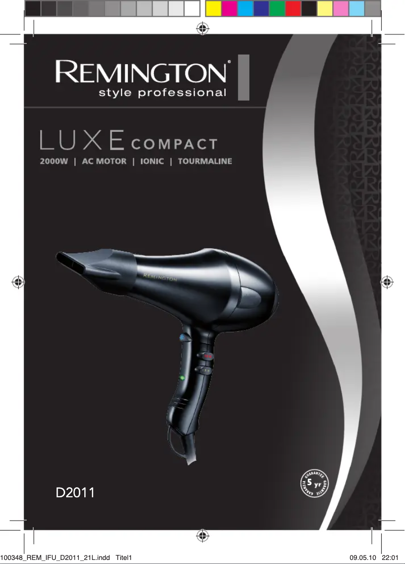 Page n°1 - Manuel utilisateur Remington D2011 Luxe Compact