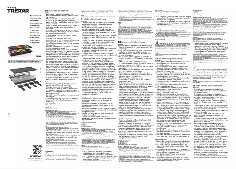 Image de la première page du manuel de l'appareil PD-8805