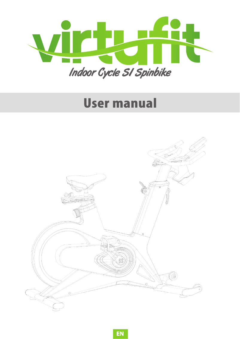 Page 1 de la notice Manuel utilisateur VirtuFit Indoor Cycle S1