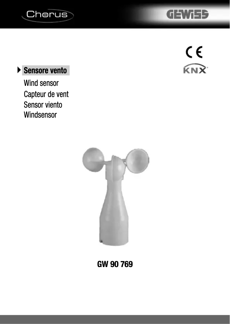 First page image of the manual for GW90769