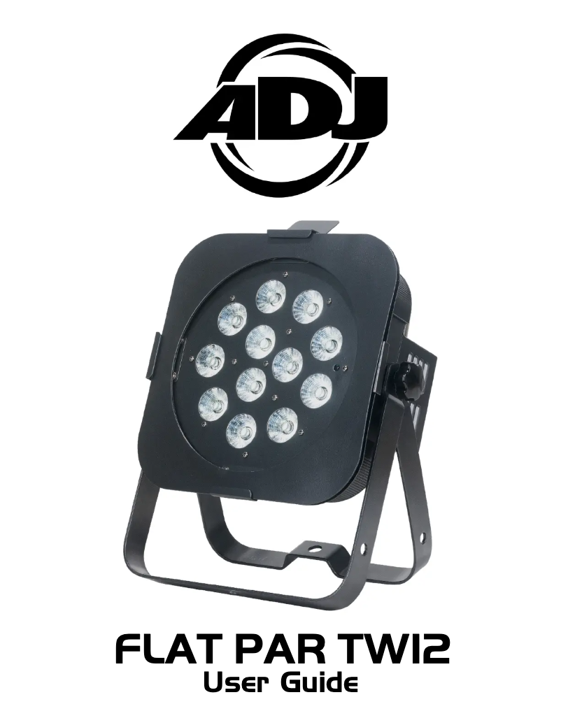 Image de la première page du manuel de l'appareil Flat Par TW12