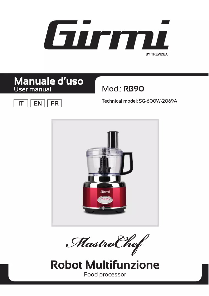 Image de la première page du manuel de l'appareil RB90