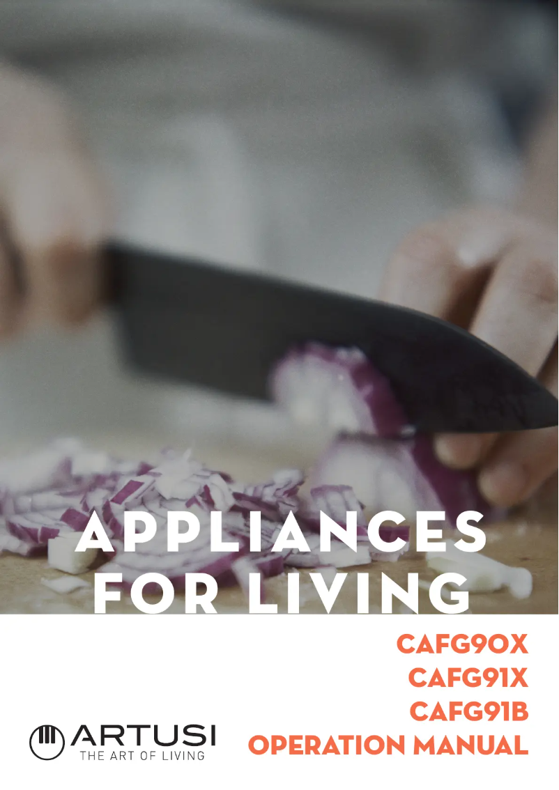 Page 1 de la notice Manuel utilisateur Artusi CAFG91X