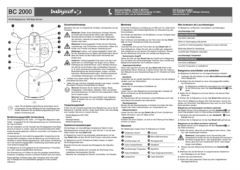 Página 1 del manual Manual de usuario Olympia BC 2000