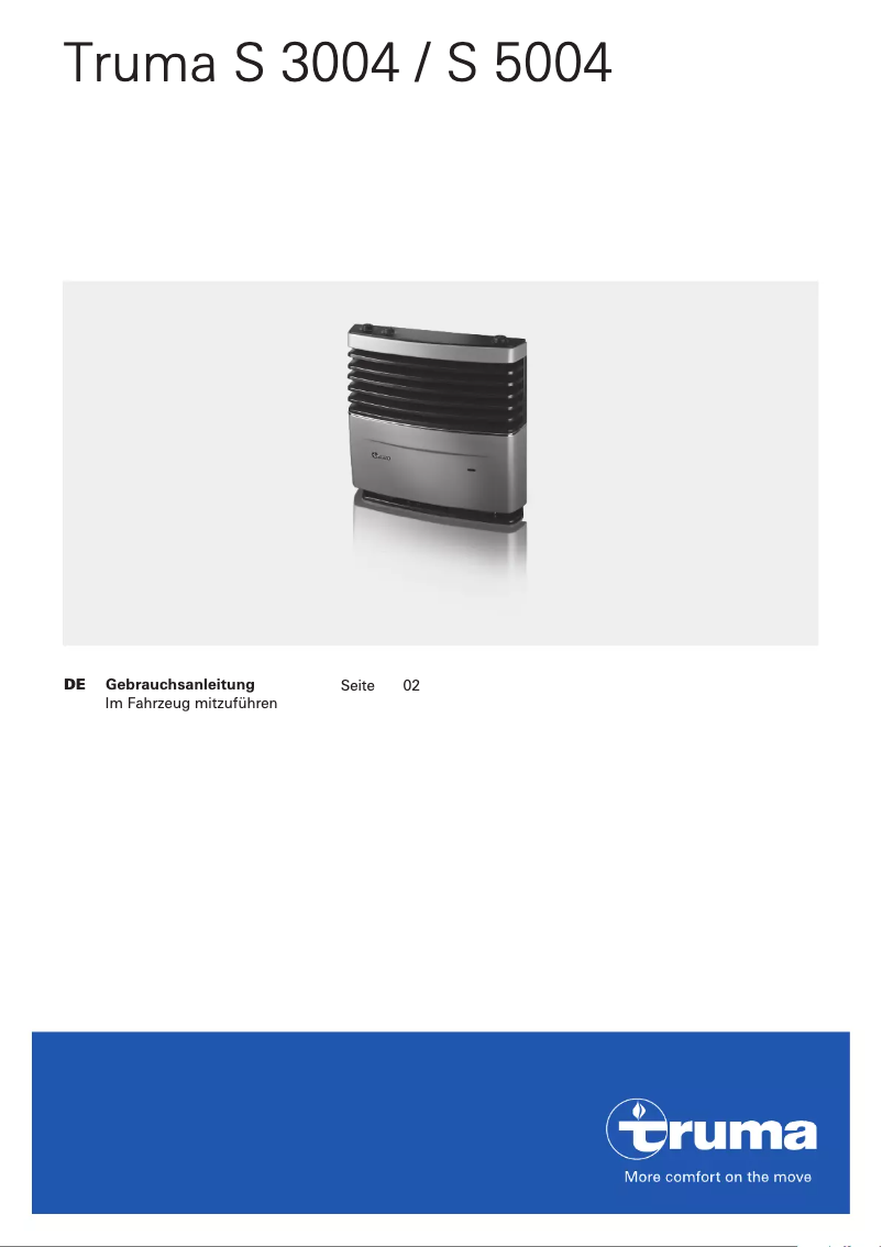 Page 1 de la notice Manuel utilisateur Truma S 5004