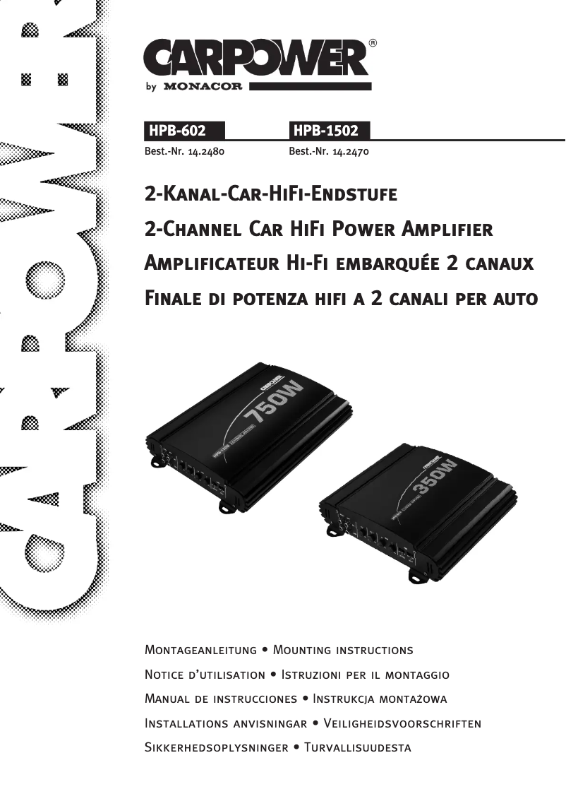 Page 1 de la notice Manuel utilisateur Monacor MDM-30