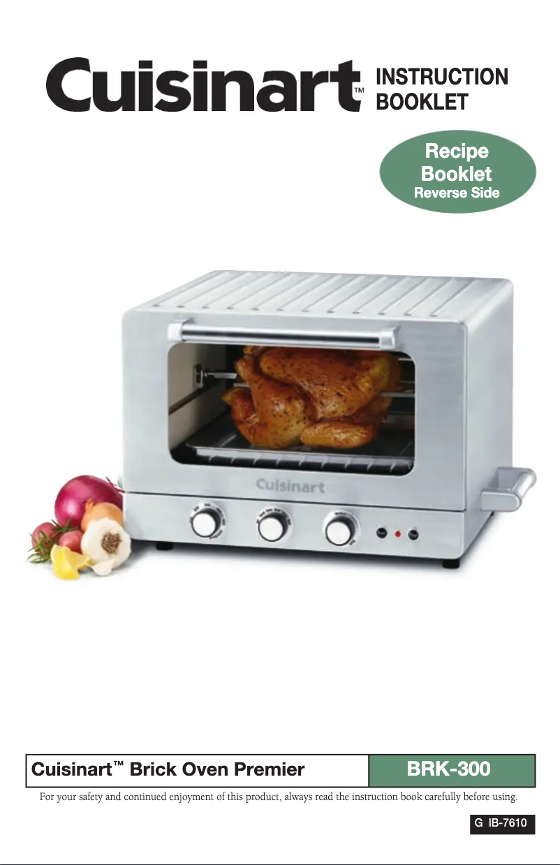 Page 1 de la notice Manuel utilisateur Cuisinart BRK-200