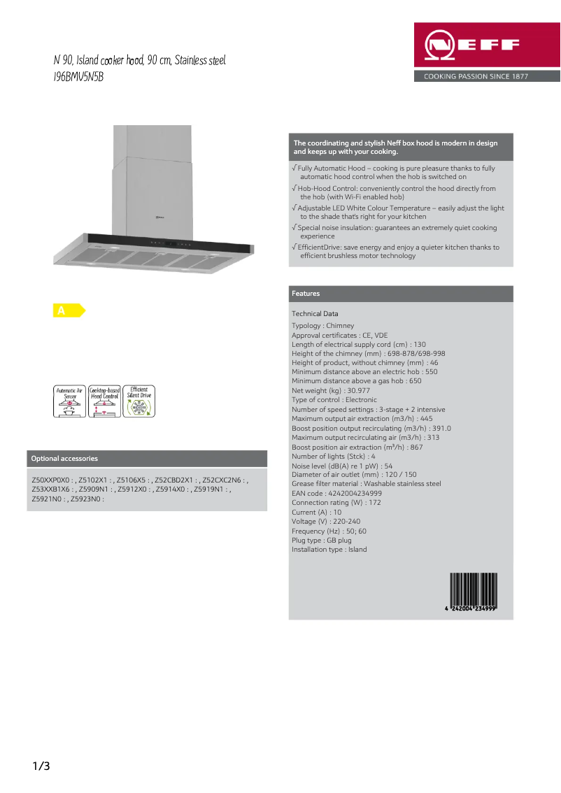 Image de la première page du manuel de l'appareil I96BMV5N5B