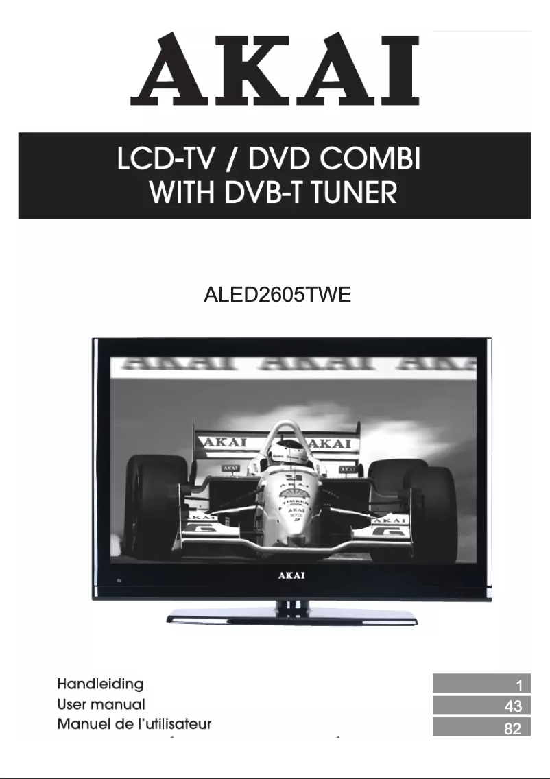 Page n°1 - Manuel utilisateur AKAI ALED2605TWE