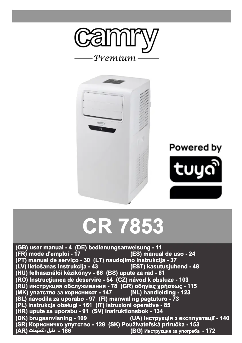 Page n°1 - Manuel utilisateur Camry CR 7853