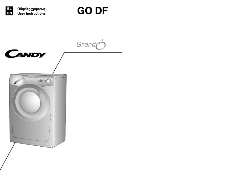 Page 1 de la notice Manuel utilisateur Candy GO 106DF/L1-S