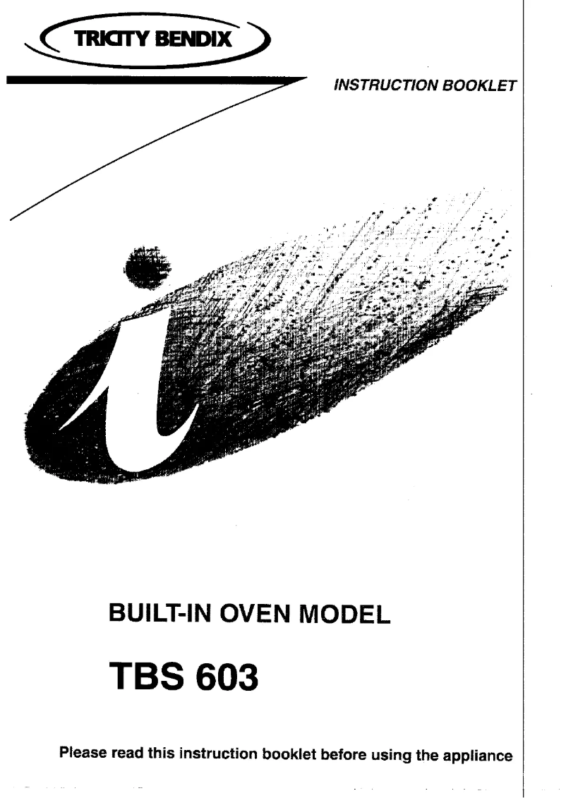 Image de la première page du manuel de l'appareil TBS603BL