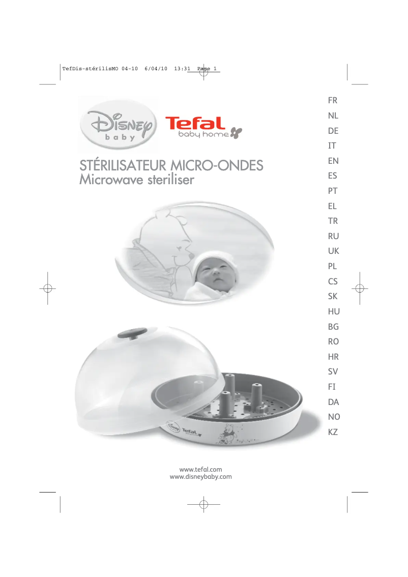 Page n°1 - Manuel utilisateur Tefal Disney TD1300K0