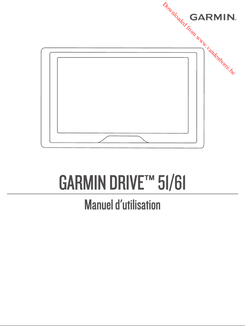 Page 1 de la notice Manuel utilisateur Garmin Drive 61
