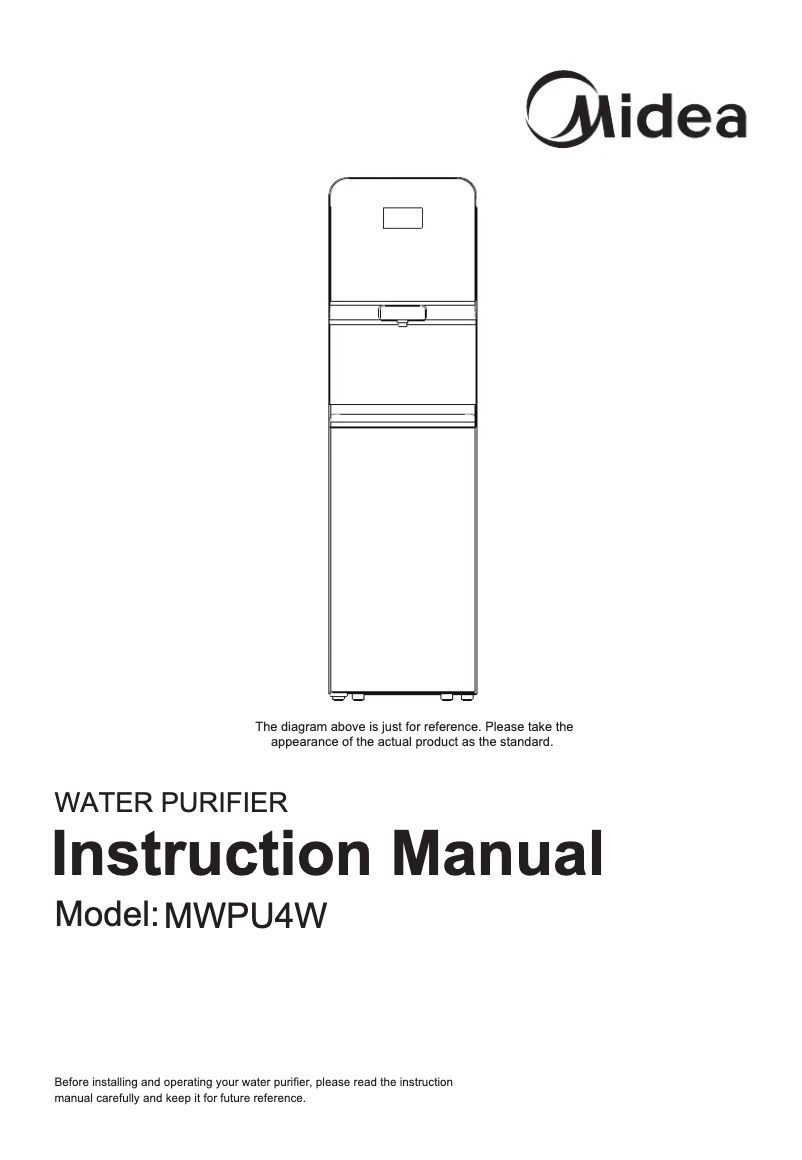 Page 1 de la notice Manuel utilisateur Midea MWPU4W