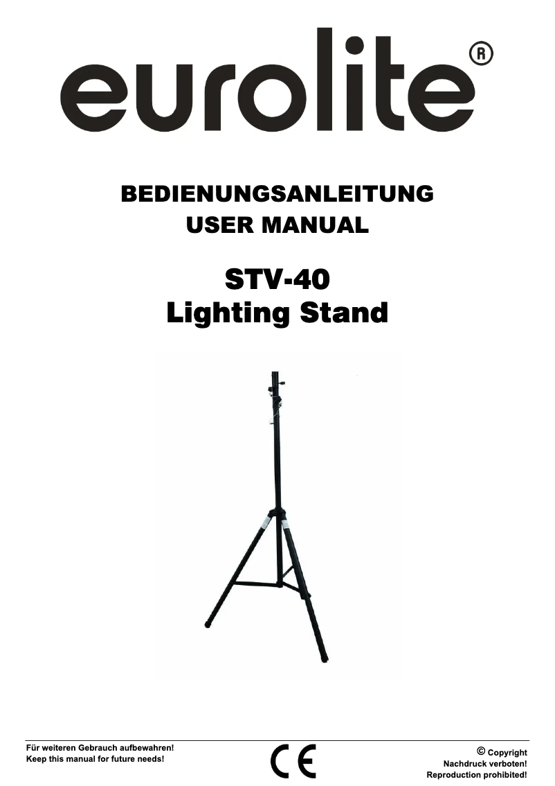 Página 1 del manual Manual de usuario Eurolite STV-40S