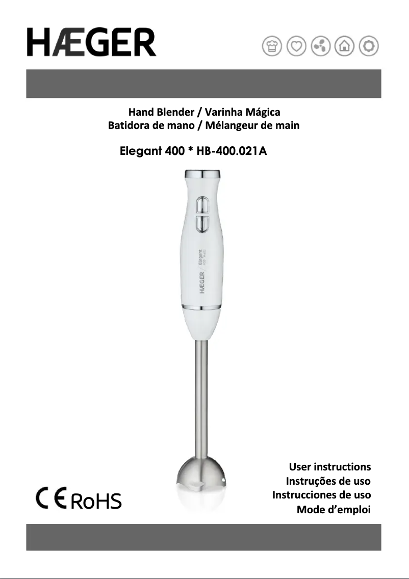 Page 1 de la notice Manuel utilisateur Haeger Elegant 400 HB-400.021A