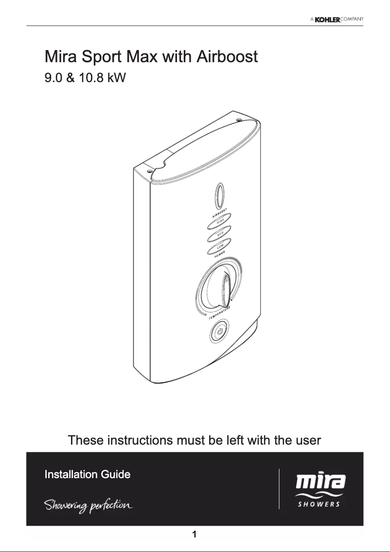 Image de la première page du manuel de l'appareil Sport Max