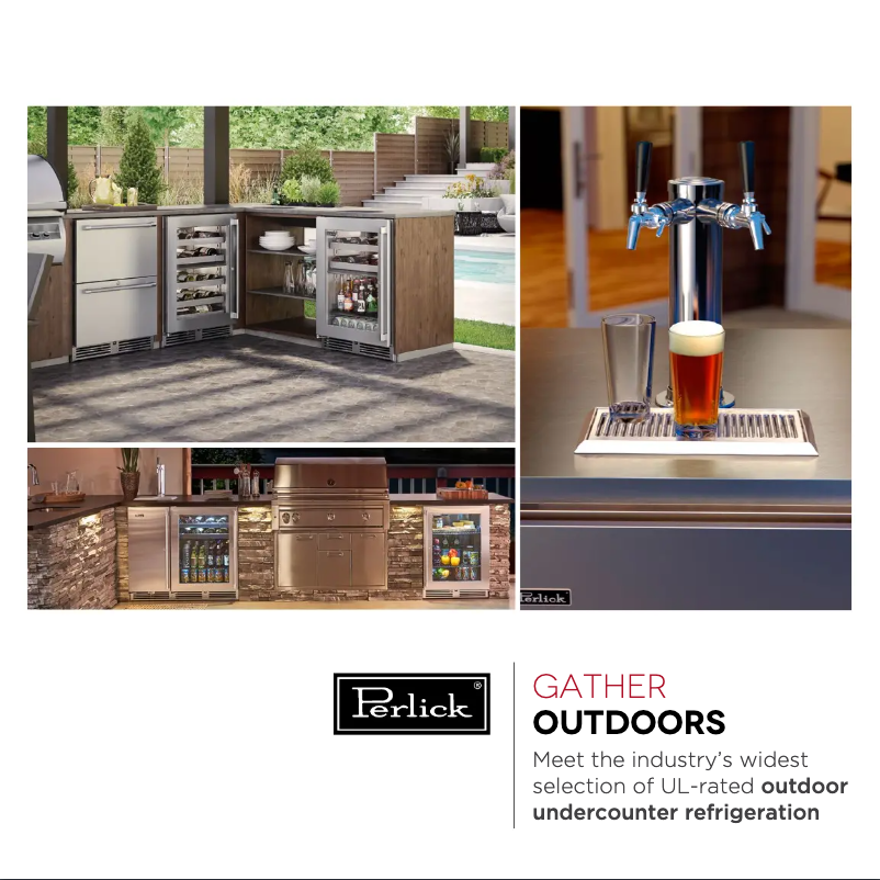 Page 1 de la notice Brochure Perlick HP15RO-4-1R