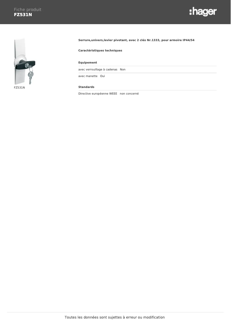 Image de la première page du manuel de l'appareil FZ531N