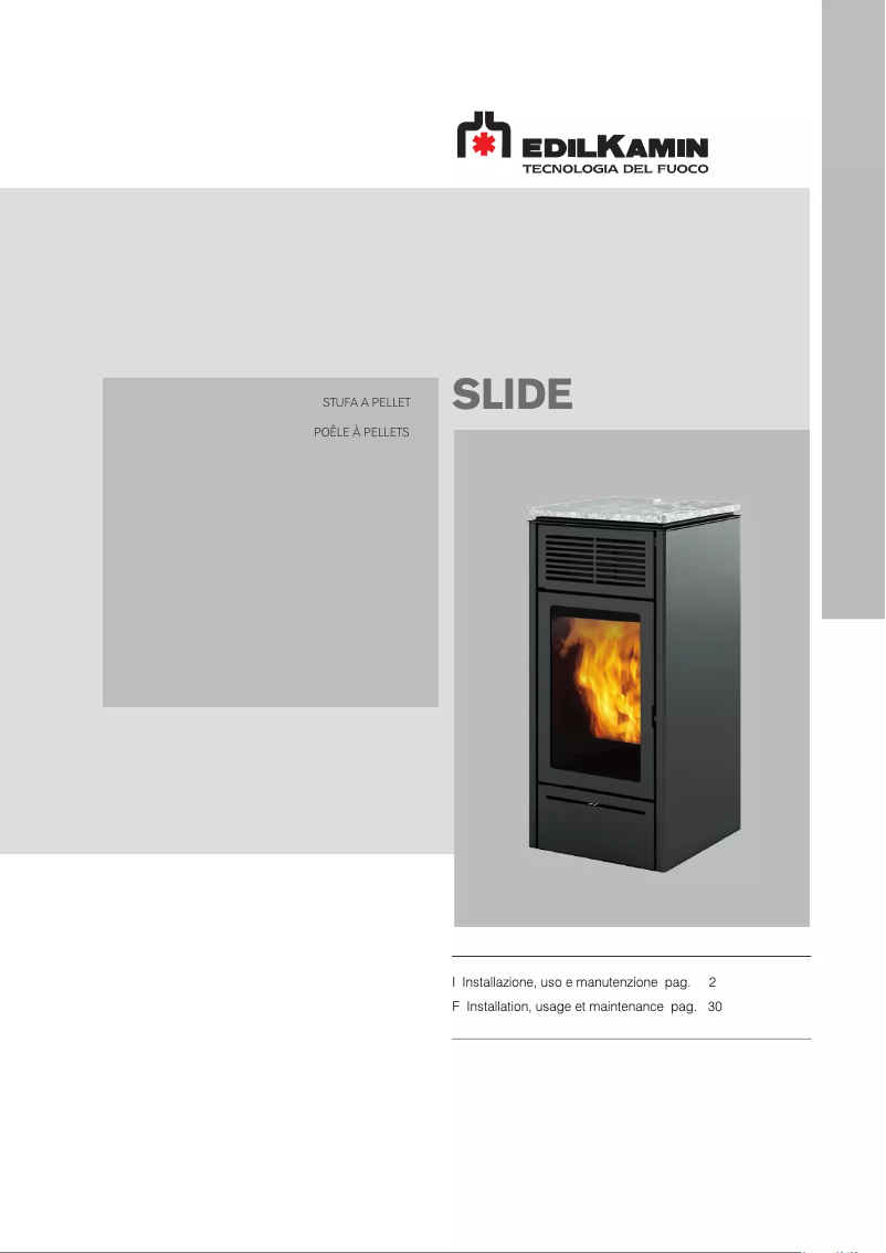 Image de la première page du manuel de l'appareil SLIDE