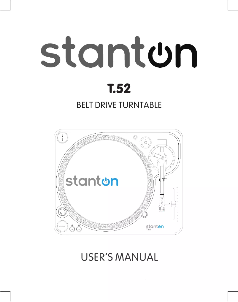 Image de la première page du manuel de l'appareil T.52