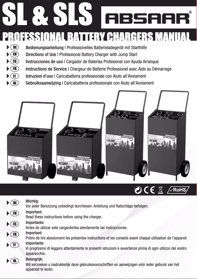 Page n°1 - Manuel utilisateur Absaar AB-SLS 60