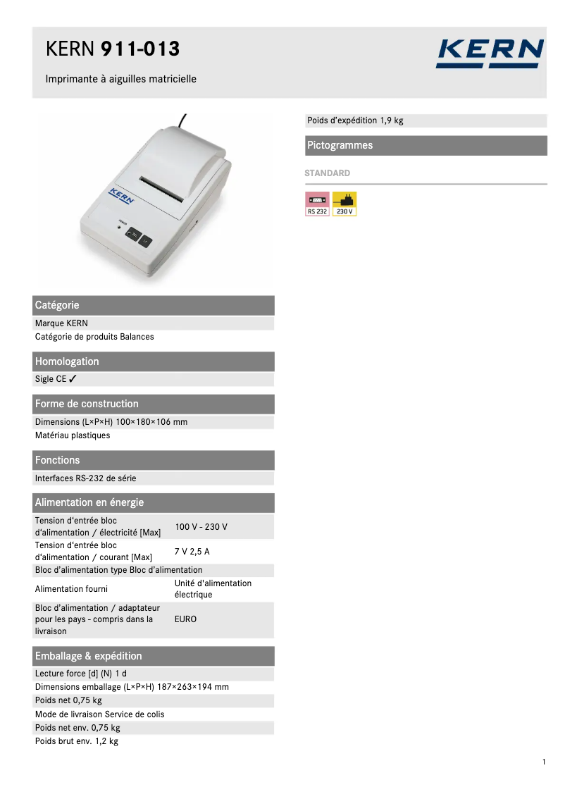 Image de la première page du manuel de l'appareil 911-013