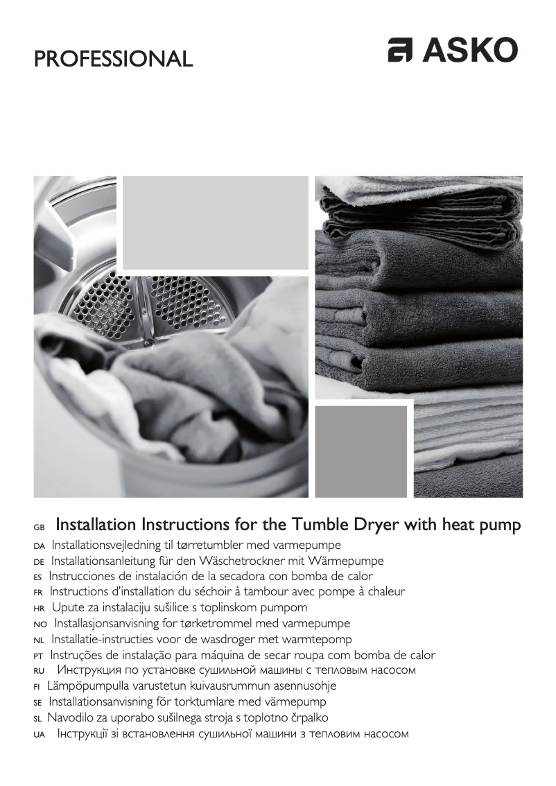 Página 1 del manual Manual de usuario Asko TDC145HP