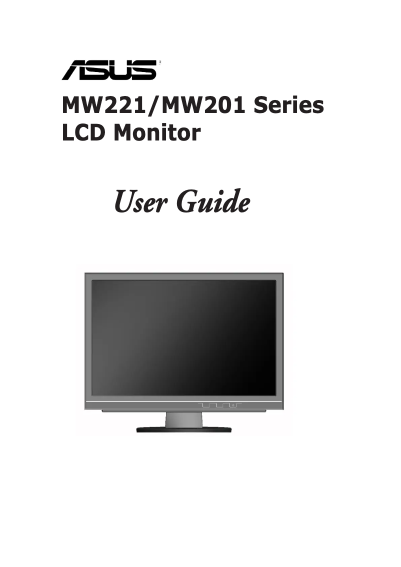 Page n°1 - Manuel utilisateur Asus MW221U