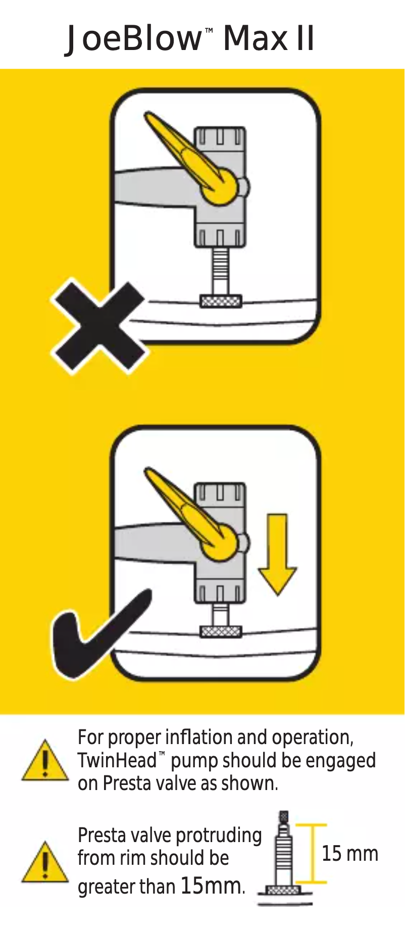 Image de la première page du manuel de l'appareil JoeBlow Max II