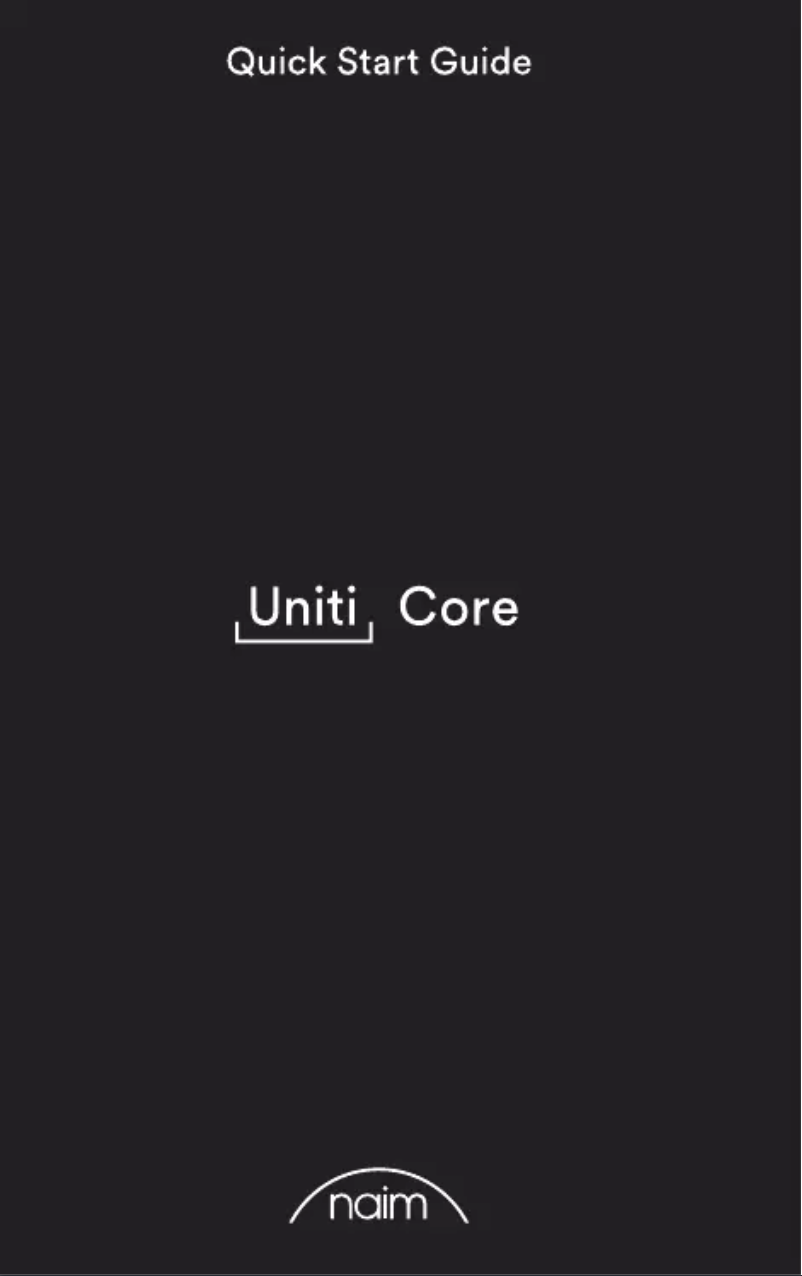 Page n°1 - Guide de démarrage rapide Naim Uniti Core