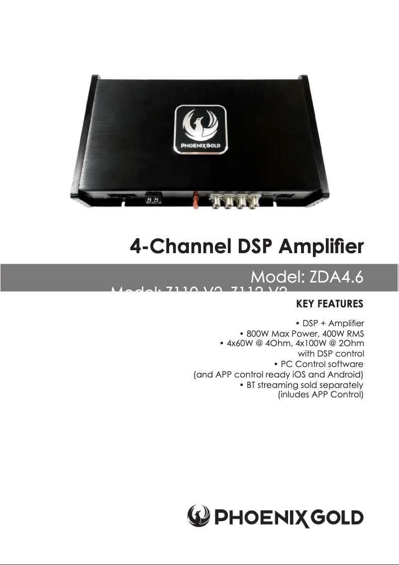 Image de la première page du manuel de l'appareil ZDA4.6