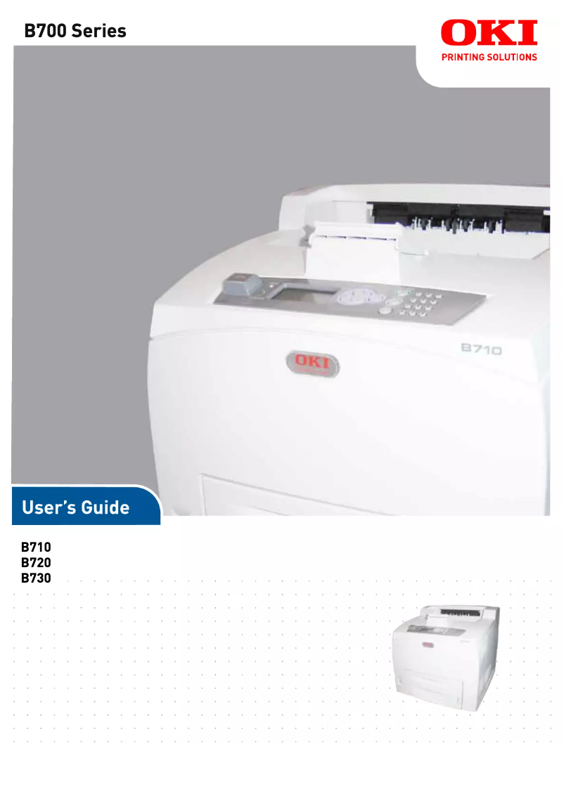 Image de la première page du manuel de l'appareil B710DN
