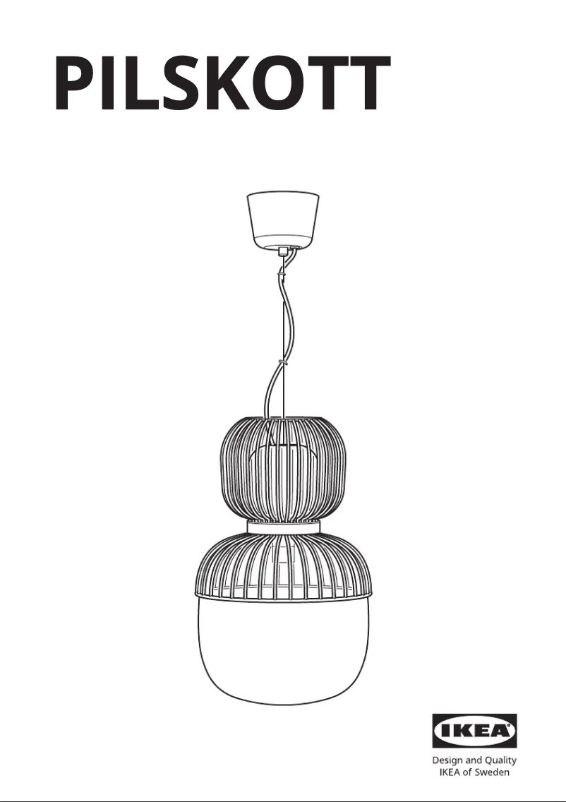 Page 1 de la notice Manuel utilisateur Ikea PILBLIXT 404.999.45