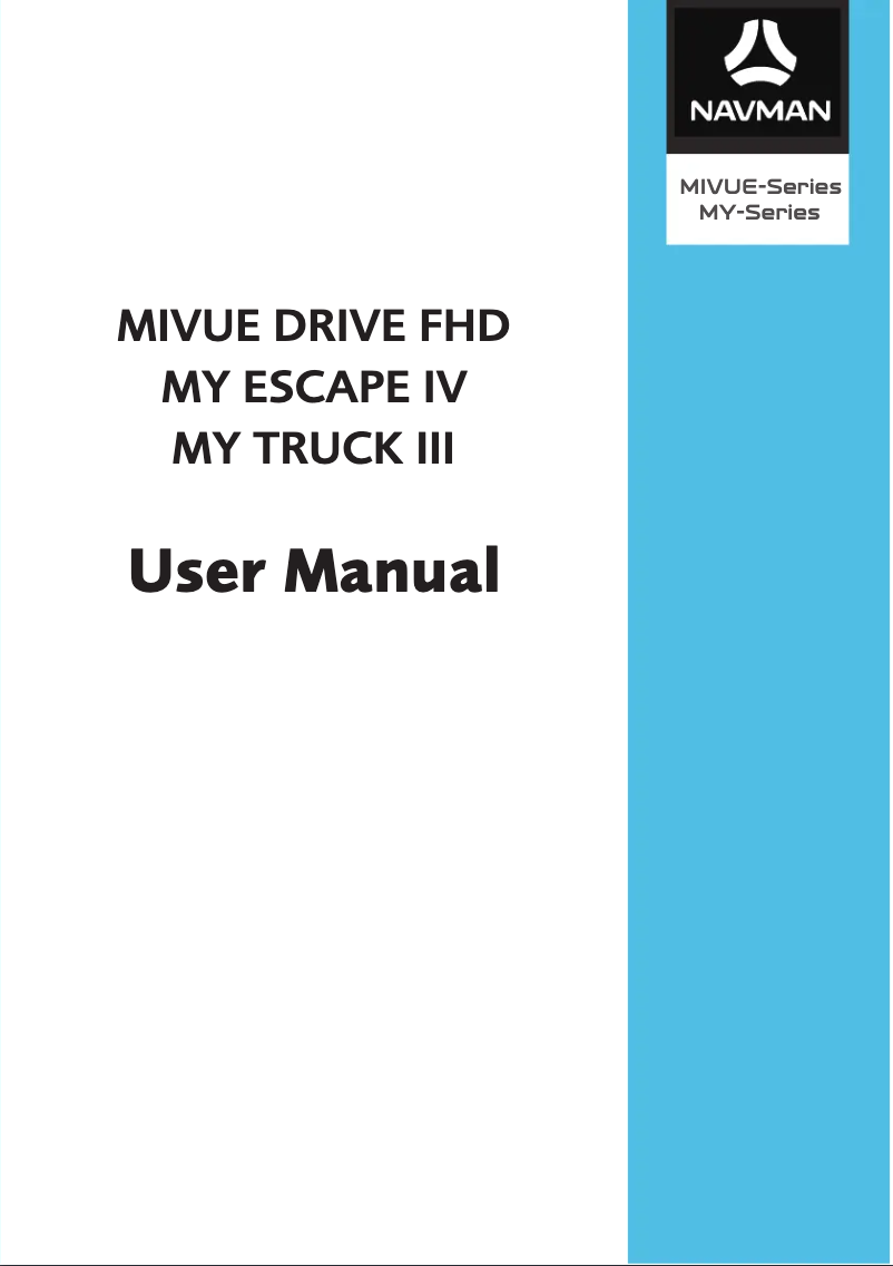 Image de la première page du manuel de l'appareil MiVue Drive FHD
