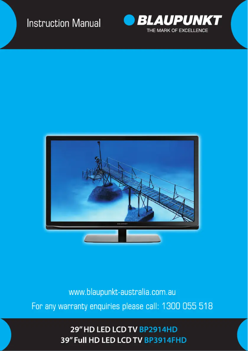 Image de la première page du manuel de l'appareil BP2914HD