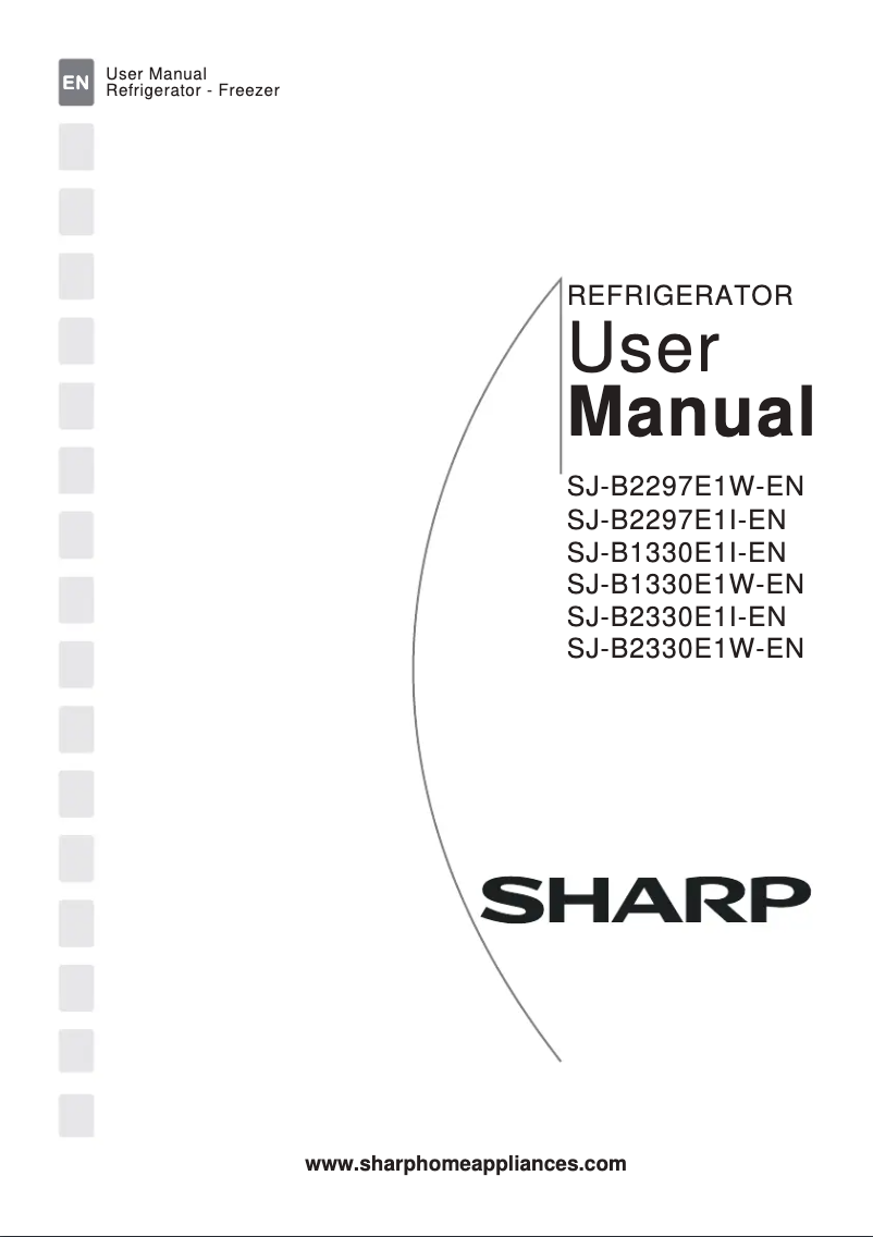 Page n°1 - Manuel utilisateur Sharp SJ-B2297E1W-EN
