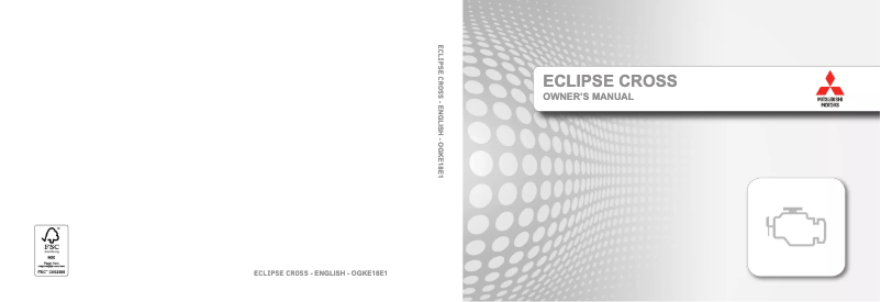 Page 1 de la notice Manuel utilisateur Mitsubishi Eclipse Cross (2018)