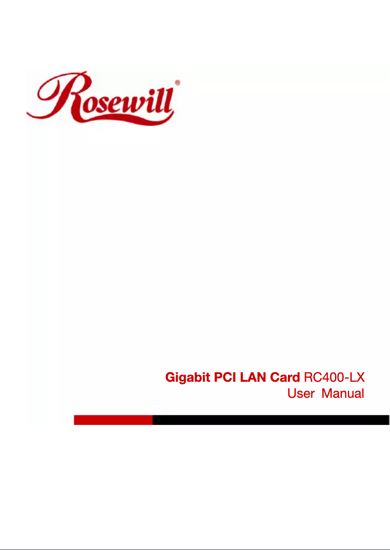 Image de la première page du manuel de l'appareil RC-400-LX