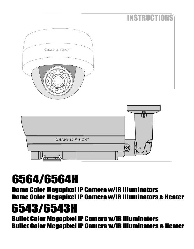 Page 1 de la notice Manuel utilisateur Channel Vision 6564