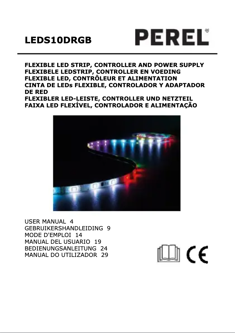 Page n°1 - Manuel utilisateur Perel LEDS10DRGB